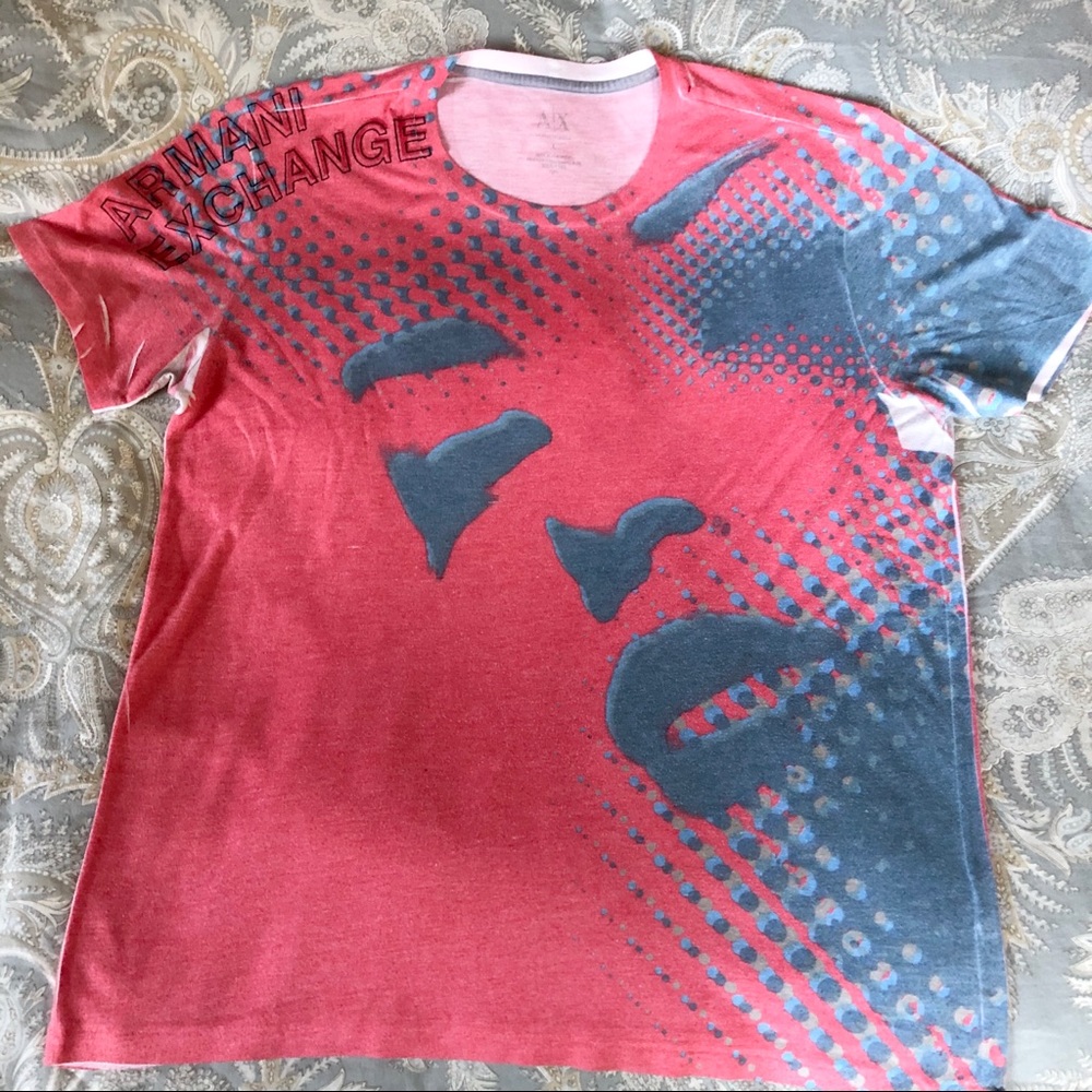 Armani Exchange Graphic Burnout Tee